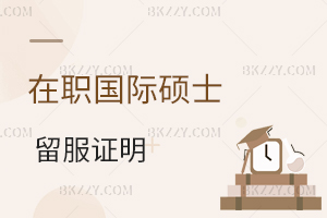 在職國(guó)際碩士留服證明