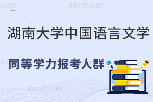 湖南大學(xué)中國語言文學(xué)同等學(xué)力報考人群